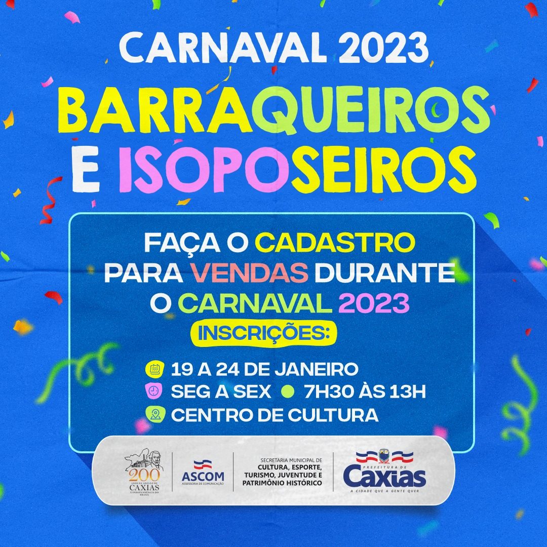 Cultura Barraqueiros E Isoposeiros Devem Fazer Cadastro At Dia De