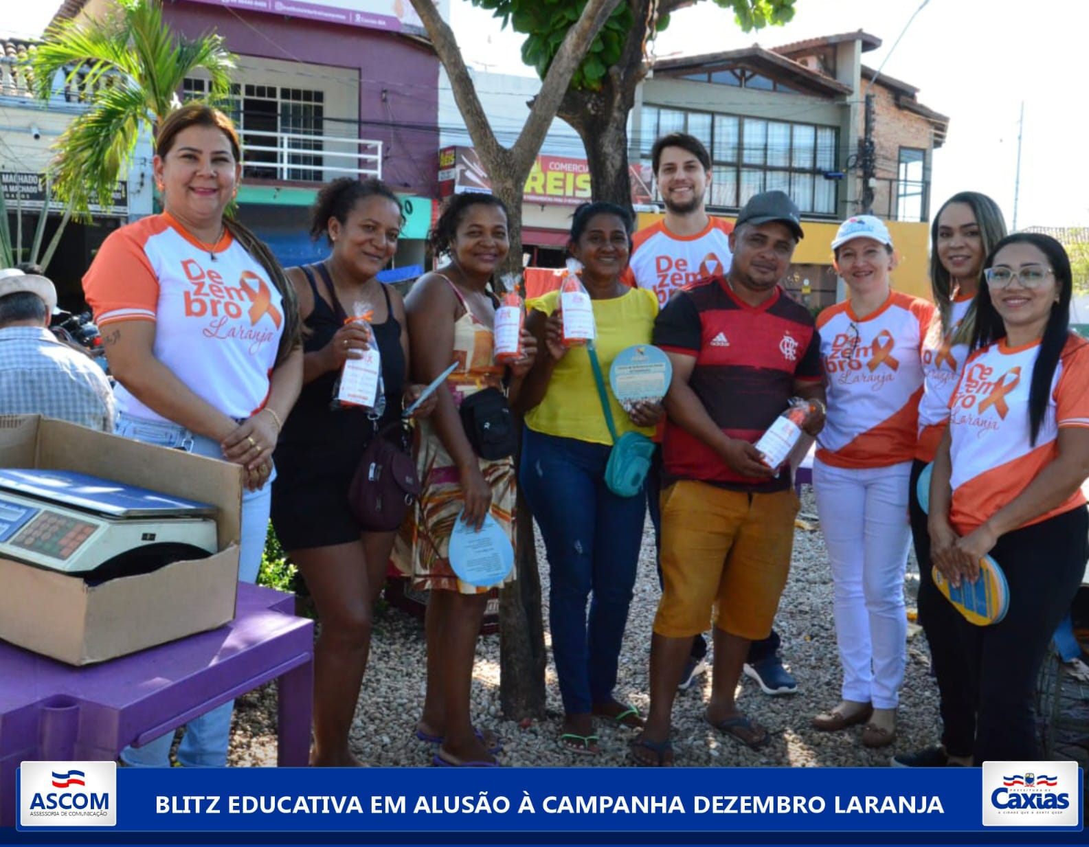 CEREST Realiza Blitz Educativa Sobre A Campanha Dezembro Laranja