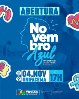 💙 Novembro Azul: mês de conscientização e cuidado com a saúde do homem!

A abertura da campanha reforça a importância da prevenção e do diagnóstico precoce do câncer de próstata, além de incentivar os homens a cuidarem da saúde física e emocional. 👨‍⚕️✨

Faça parte desse momento importante. Porque cuidar da saúde também é um ato de coragem! 💪💙

#NovembroAzul #SaúdeDoHomem #PrefeituraDeCaxias