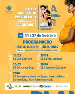 💛 Cuidar do presente é proteger o futuro!

A semana nacional de prevenção da gravidez na adolescência conta com uma programação especial nas escolas. 

Serão dias de diálogo, informação e conscientização para fortalecer escolhas responsáveis e construir caminhos com mais oportunidades.

#GravidezNaAdolescência #SaúdeNaEscola #SaúdeCaxias #PrefeituraDeCaxias