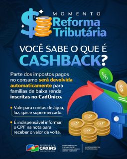 💰✨ Cashback da Reforma Tributária: você já conhece?
A nova medida garante que famílias de baixa renda cadastradas no CadÚnico recebam de volta uma parte dos impostos pagos no dia a dia. Isso significa mais economia nas contas essenciais e nas compras do supermercado.
Para ter direito ao benefício, é preciso informar o CPF na nota no momento da compra.
#ReformaTributária #GestãoFazendária #PrefeituraDeCaxias