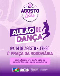 💜✨ Prepare o look e vem com a gente!

Muita dança, conscientização e apoio às mulheres com o aulão de dança do Agosto Lilás na praça da rodoviária! 💃🏽🙋🏽‍♀️

Chama as amigas e vem dançar com a gente! 💜

#AgostoLilás #AulãoDeDança #PeloFimDaViolênciaContraAMulher #PrefeituraDeCaxias