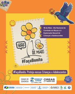 🧡✨ Faça Bonito! Proteja nossas crianças e adolescentes.

Maio Laranja reforça a importância de toda a sociedade cuidar, proteger e combater qualquer forma de abuso e exploração sexual infantil.

Cada criança merece crescer com segurança, respeito e amor. Denunciar é um ato de proteção.

Juntos, fortalecemos a rede de cuidado por um futuro mais seguro para nossas crianças e adolescentes. Proteja, denuncie. Faça bonito. 🤝🧡

#MaioLaranja #FaçaBonito #ProtejaNossasCriançasEAdolescentes #TodosPelaProteção #PrefeituraDeCaxias
