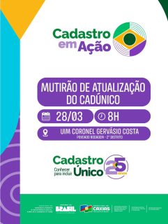 ✨💙 Mais acesso, mais cuidado com você!
A ação chega ao povoado Rodagem para facilitar o acesso aos direitos e garantir que mais famílias mantenham seus dados atualizados e continuem recebendo seus benefícios sociais. 🤝
Fique atento e não perca a oportunidade de atualizar seu cadastro e garantir seus direitos.
#ProteçãoSocial #CadÚnico #PovoadoRodagem #PrefeituraDeCaxias