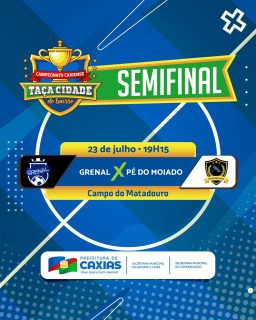 ⚽🏆 Clima de decisão no ar!
A Taça Cidade de Bairro entra na fase semifinal e promete grandes jogos, muita emoção e disputas que movimentam o esporte caxiense. 💙🙌
Vamos juntos viver mais uma etapa repleta de paixão pelo futebol. Quem vai garantir a vaga na grande final? 🏆⚽
#TaçaCidadeDeBairro #EsporteCaxiense #PrefeituraDeCaxias
