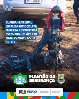 🚨👮‍♂️ Plantão da Segurança: motocicleta com restrição de furto/roubo é localizada em área de mata

Na tarde da última terça-feira (22), a Guarda Municipal de Caxias localizou uma motocicleta escondida em uma área de mata às margens da BR-316, no bairro Salobro.

A equipe foi acionada após uma denúncia e encontrou o veículo com sinais de desmonte e grande parte dos componentes ausentes. Durante a averiguação, a consulta pelo número do chassi confirmou a restrição por furto/roubo.

A motocicleta, uma Honda CG 150 Titan Mix EX, de cor vermelha, foi encaminhada ao 1º Distrito Policial de Caxias para os procedimentos cabíveis.

A população também pode contribuir com a segurança da cidade por meio das denúncias aos órgãos competentes.

#PlantãoDaSegurança #GuardaMunicipal #SegurançaPública #PrefeituraDeCaxias