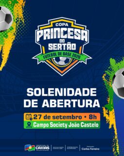 ⚽🏆 Tá chegando a hora de entrar em campo!

A Copa Princesa do Sertão vai começar com muito talento e alegria na solenidade de abertura! 

E quem já está preparado para dar o primeiro chute? A garotada do Sub-11 vai mostrar que o futuro do futebol começa desde cedo! 🔥⚽

#CopaPrincesaDoSertão #EsporteCaxias #PrefeituraDeCaxias
