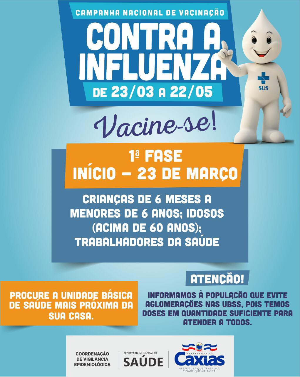 Sa De Prefeitura Inicia Campanha De Vacina O Contra A Influenza Em Caxias Prefeitura