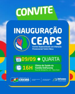🤝💚 Tem novidade chegando na saúde de Caxias!

Nesta quarta-feira (09), será inaugurado o CEAPS, Centro Especializado em Atenção Psicossocial Talmir Rosa, um ambiente preparado para oferecer atendimento especializado, escuta e suporte a quem precisa.

Você não pode ficar de fora. Venha fazer parte desse momento! 💙

#CEAPS #SaúdeCaxias #PrefeituraDeCaxias