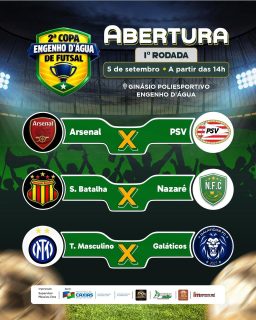 ⚽🔥 A bola vai rolar na abertura da 2ª Copa Engenho D’Água de Futsal!

É hora de preparar a torcida porque vem aí muita emoção, disputa e aquele clima de competição que a gente gosta! 

Chama a galera e vem fazer parte dessa festa! 💚

#CopaEngenhoDAgua #Futsal #EsporteCaxias #PrefeituraDeCaxias