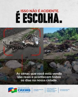 ♻️ Quando um descuida, todos pagam!

O descarte irregular de lixo compromete a limpeza pública, reúne focos de doenças e afeta a qualidade de vida de toda a população.

🚮 Descarte o lixo no local adequado, preserve os espaços públicos e colabore para manter nossa cidade limpa. Cuidar de Caxias é responsabilidade de todos.💚

#CidadeLimpa #LimpezaPública #PrefeituraDeCaxias