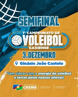 🏐🔥 A emoção do voleibol chega a um dos momentos mais aguardados da competição!

Venha torcer, vibrar e apoiar as equipes que entram em quadra em busca da vaga na grande final.

O esporte caxiense segue movimentando a cidade e revelando talentos. 🙌🏻

#VoleibolCaxiense #EsporteCaxiense #PrefeituraDeCaxias