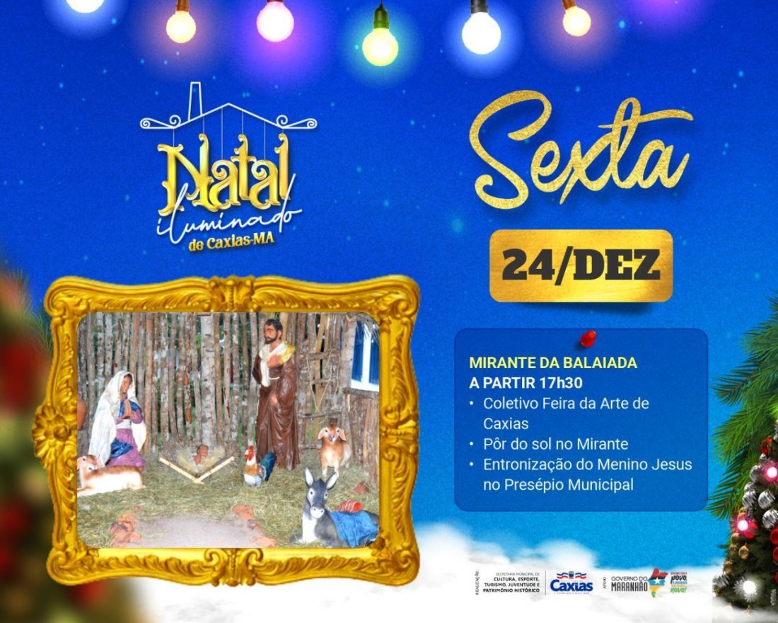 Natal Iluminado Entronização Do Menino Jesus No Presépio Municipal Marca Véspera Do Natal Em 0478