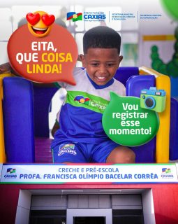 🏫📸 Eita que momento lindo pra ficar registrado!

A inauguração da Creche e Pré-Escola Profa. Francisca Olímpio Bacelar Corrêa marca um novo capítulo para a educação do nosso município.

Um espaço pensado com carinho, cuidado e compromisso com o futuro das nossas crianças. 💙📚✨

#EducaçãoQueTransforma #APrefsTáQueTá #PrefeituraDeCaxias