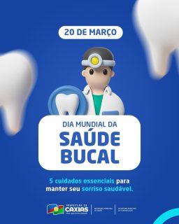 🦷✨ Um sorriso saudável começa com pequenos cuidados no dia a dia!
Manter hábitos simples faz toda a diferença para garantir mais saúde, bem-estar e autoestima. 💙
👉 Arraste para o lado e confira 5 cuidados essenciais para manter seu sorriso bonito e protegido. Seu sorriso merece atenção todos os dias! 😁✨
#SaúdeBucal #SorrisoSaudável #SaúdeCaxias #PrefeituraDeCaxias