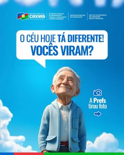 👀☁️ Eita… vocês também perceberam que o céu hoje tá diferente? 

A Prefs até tirou foto pra ver melhor esse momento! 🤔

É o salário dos aposentados e pensionistas que já tá ON e antecipado! 💸💙

#Aposentados #Pensionistas #SalárioAntecipado #CaxiasPREV #PrefeituraDeCaxias