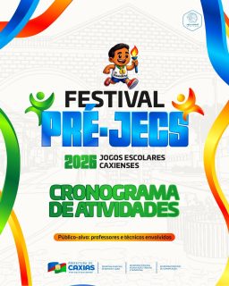 ⚽️🎉 O Festival Pré-JECS 2026 já está movimentando a nossa cidade!

Um momento de integração, esporte e muita energia, reunindo talentos e aquecendo o clima para os jogos que vêm por aí! 

Confira o cronograma completo das atividades e se programe para prestigiar! 💚

#PreJECS2026 #EsporteCaxiense #PrefeituraDeCaxias