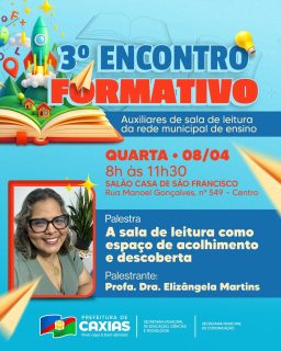 📚✨ Transformar pela leitura, acolher pelo conhecimento!

O 3º Encontro Formativo reforça o compromisso com a educação de qualidade em Caxias, valorizando o papel dos auxiliares de sala de leitura como agentes de transformação. 

Um momento de troca, aprendizado e fortalecimento de práticas que inspiram e acolhem nossos estudantes. 🤝💙

#EncontroFormativo #FormaçãoContinuada #EducaçãoCaxiense #PrefeituraDeCaxias