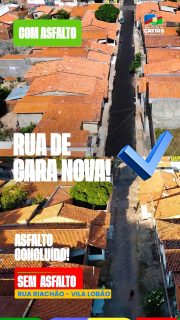 👀🚧 Olha o asfalto chegando na Rua Riachão!

A Vila Lobão tá vendo a mudança acontecer e a gente também, com direito a antes e depois! 😎

Mais uma via recebendo asfalto novo e ficando daquele jeitinho que a gente gosta! 💙

#AsfaltoNovo #Infraestrutura #PrefeituraDeCaxias