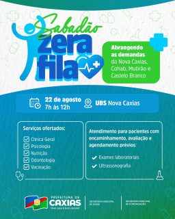 🩺💚 Sabadão Zera Fila tá chegando!

Neste sábado, 22 de agosto, é dia de aproveitar o fim de semana para cuidar da saúde. Sabadão Zera Fila na UBS Nova Caxias, ampliando o atendimento e facilitando o acesso de toda a comunidade aos serviços de saúde. 

Bora aproveitar o sabadão e cuidar da saúde? 😉💚

#SabadãoZeraFila #SaúdeCaxias #PrefeituraDeCaxias