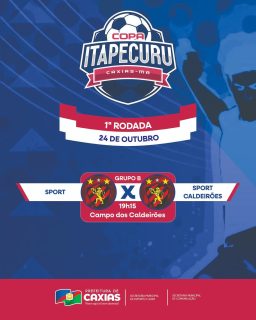 ⚽️🔥 É dia de futebol! Acompanhe a primeira rodada da Copa Itapecuru e sinta a emoção nos campos Caldeirões, Volta Redonda e Rita Queiroz. ⚡💙
Não fique de fora dessa festa do futebol caxiense. 💙
#CopaItapecuru2025 #EsporteCaxiense #PrefeituraDeCaxias