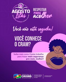 🤝💜 Agosto Lilás é o reforço que nenhuma mulher deve enfrentar a violência sozinha. Em Caxias, o CRAM e toda a Rede de Proteção estão juntos para acolher, orientar e fortalecer mulheres que precisam de apoio.
Informação, escuta e proteção fazem a diferença. Denunciar é importante, mas acolher também é um ato de cuidado.
Respeitar, acolher e proteger. Essa rede é de todas nós! 🤝💜
#AgostoLilás #RespeitarParaAcolher #CRAM #RedeDeProteção #PrefeituraDeCaxias