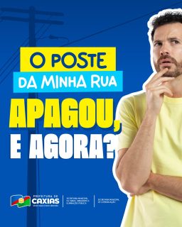 💡 Poste apagado ou com problema na iluminação da sua rua?
Avisa pra gente! É só entrar em contato com a equipe da Iluminação Pública e registrar a solicitação pelos canais disponíveis.
Sua participação é fundamental para manter a cidade mais segura e bem iluminada. 💙
#IluminaçãoPública #CidadeMaisIluminada #PrefeituraDeCaxias