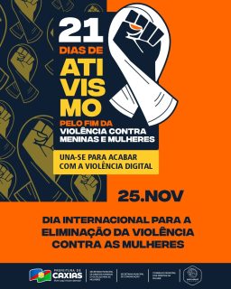 ✊🧡 21 dias de ativismo pelo fim da violência contra as mulheres!

Neste dia internacional para a eliminação da violência contra as mulheres, reforçamos a importância do respeito, da proteção e da igualdade.

Com o apoio do Laço Branco, movimento de homens pelo fim da violência contra mulheres, fortalecemos a rede de conscientização.

Toda mulher merece viver sem medo, com dignidade e liberdade. Violência digital também é violência contra a mulher.🧡✊

#21DiasDeAtivismo #FimDaViolência #DireitoDasMulheres #PrefeituraDeCaxias
