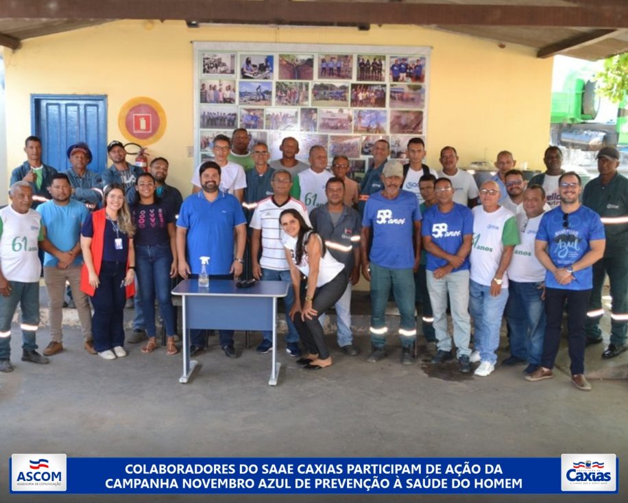 Colaboradores Do Saae Caxias Participam De Ação Da Campanha Novembro Azul De Prevenção à Saúde 1706