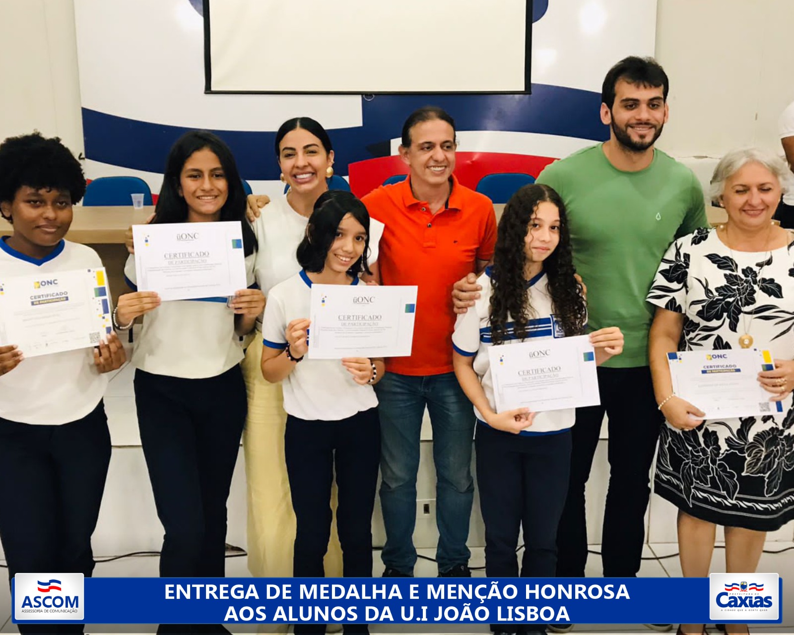 Prefeitura de Caxias entrega menção honrosa a estudantes que participaram  das Olimpíadas Nacional de Ciências (ONC) - Prefeitura Municipal de  CaxiasPrefeitura Municipal de Caxias