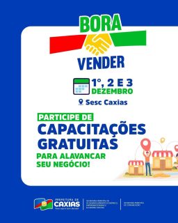 Prontos para elevar o nível? 💥

Vem aí uma oportunidade imperdível para quem quer dar um salto no próprio negócio! Uma jornada completa de capacitações e mentorias individuais totalmente gratuitas, criada para transformar ideias em resultados reais. 🚀✨

É a hora de fortalecer habilidades, aprender novas estratégias e impulsionar suas vendas com mais segurança e profissionalismo. 💡💪

Venha fazer parte dessa transformação! 

#BoraVender #Empreendendorismo #EconomiaCriativa #PrefeituraDeCaxias