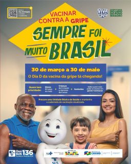 💉💙 Cuidar da saúde é um gesto de responsabilidade com você e com todos ao seu redor.
A vacinação contra a gripe já está acontecendo e é fundamental para proteger principalmente os grupos mais vulneráveis. Procure a UBS mais próxima e mantenha sua caderneta atualizada.
Vacinar contra a gripe sempre foi muito Brasil! 🤝
#VacinaçãoContraGripe #SaúdeCaxias #SUS #PrefeituraDeCaxias