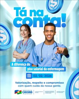 A diferença do piso salarial da enfermagem já está na conta. 💰✅
Respeito, valorização e compromisso com os profissionais que fazem a diferença todos os dias. 💚🤝
#ValorizaçãoDaEnfermagem #SaúdeCaxiense #PrefeituraDeCaxias