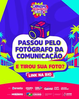 📸✨ Se o nosso time te encontrou no meio da folia e tirou sua foto, pode procurar que o clique já tá disponível!
A Comunicação esteve por todo o carnaval registrando cada sorriso, fantasia e momento inesquecível! 🎭🔥
Corre pra conferir, posta e marca a Prefs! 💙💚
#CarnavalEmCaxiasÉBomD+ #Carnaval2026 #PrefeituraDeCaxias
