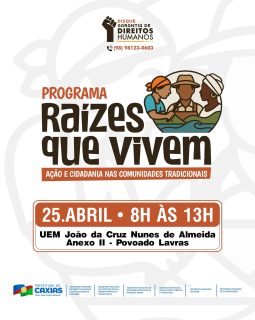 🌱✨ O Programa Raízes que Vivem está chegando ao Povoado Lavras, levando atendimentos de saúde, assistência social, orientações e diversos serviços essenciais para fortalecer as comunidades tradicionais. 🤝

Garantindo direitos, promovendo inclusão e cuidando das pessoas de forma completa. Não fique de fora! Participe! 💙

#RaízesQueVivem #Cidadania #DireitosHumanos #ProteçãoSocial #PrefeituraDeCaxias