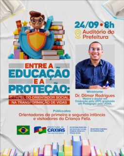 🤝📚 Educação que orienta, protege e transforma!

Formação “Entre a Educação e a Proteção” para orientadores da primeira e segunda infância e visitadores do Criança Feliz.

Um momento de aprendizado, troca de experiências e fortalecimento do trabalho em prol do desenvolvimento e da proteção das nossas crianças. 

#ProteçãoSocial #PrimeiraInfância #CriançaFeliz #PrefeituraDeCaxias