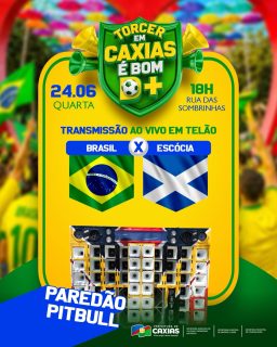 🔥🇧🇷 Quarta-feira é dia de Brasil em campo e a gente vai mais uma vez torcer junto!

Transmissão ao vivo na Rua das Sombrinhas com muita emoção, vibração e aquela resenha boa. E pra completar a energia, tem o paredão Pitbull mandando o som pra ninguém ficar parado! 🔊🔥

Veste o manto e vem viver esse momento com a gente, porque torcer em Caxias é bom demais! 💚💛🙌

#TorcerEmCaxiasÉBomDemais #TorcidaCaxiense #PrefeituraDeCaxias