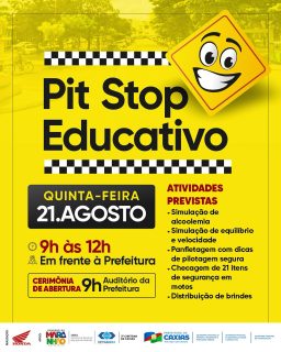 🚦Educação e segurança no trânsito em foco!
Uma ação especial de educação no trânsito que vai reunir atividades práticas e muita informação para garantir mais segurança no dia a dia.
⚠️ Participe, traga sua família e ajude a construir um trânsito mais seguro e consciente para todos! 🚗🏍️✨
#PitStopEducativo #EducaçãoNoTrânsito #SegurançaEmPrimeiroLugar