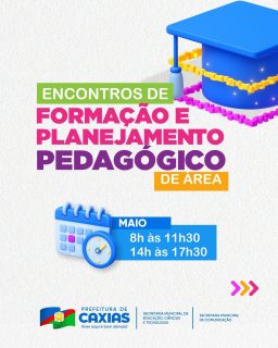 📚✨ Maio com diálogo, organização e fortalecimento da educação!

Os encontros de formação e planejamento de área promovem aprendizado, troca de experiências e alinhamento de ações para fortalecer a rede municipal de ensino. 🤝💙

Planejar e construir juntos é essencial para garantir avanços na educação.

#FormaçãoContinuada #EducaçãoCaxiense #RedeMunicipal #PrefeituraDeCaxias