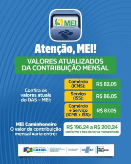 Empreender é também estar atento às obrigações que garantem a regularidade do seu negócio. 💼

Manter-se informado e em dia com as contribuições evita imprevistos e fortalece o crescimento da sua empresa.

Em caso de dúvidas, a Sala do Empreendedor está pronta para orientar e apoiar você nessa jornada. 💙🤝

#SalaDoEmpreendedor #MEI #Empreendendorismo #PrefeituraDeCaxias