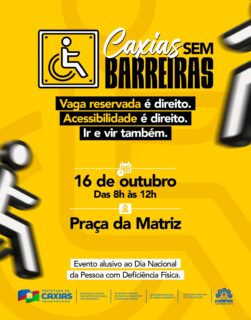 ♿💛 Caxias sem barreiras: acessibilidade é direito de todos!
Vaga reservada é direito, acessibilidade é respeito e ir e vir com liberdade também! 🤝
Bora fortalecer essa causa e construir uma Caxias mais acessível e inclusiva para todo mundo! 💛
#CaxiasSemBarreiras #Acessibilidade #Inclusão #PrefeituraDeCaxias