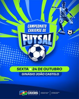 ⚽🔥 Vem aí mais uma rodada do Campeonato Caxiense de Futsal!
Nesta sexta-feira, o Ginásio João Castelo será palco de grandes confrontos e muita emoção nas quadras. 🏆✨
Não fique de fora, confira os jogos e venha torcer pelo seu time! 💙🙌
#CampeonatoCaxienseDeFutsal  #EsporteCaxiense #PrefeituraDeCaxias