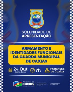 👮♂️👮 A solenidade de apresentação do armamento e das identidades funcionais marca um passo importante no fortalecimento do trabalho da Guarda Municipal de Caxias. 🔵✨
Um momento de valorização dos profissionais que atuam com compromisso e dedicação pela proteção e bem-estar da nossa cidade. 👮♂️🤝
#GuardaMunicipal #Segurança #PrefeituraDeCaxias #ViverAquiÉBomDemais