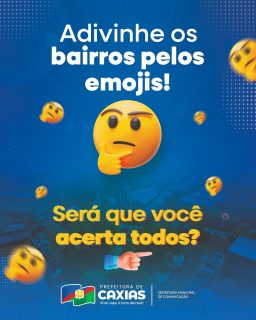 👀✨ Adivinhe os bairros da nossa cidade pelos emojis! Será que você acerta todos? 🤔😬

Arrasta para o lado para descobrir e conta pra gente nos comentários quantos você acertou. ↔️🙂