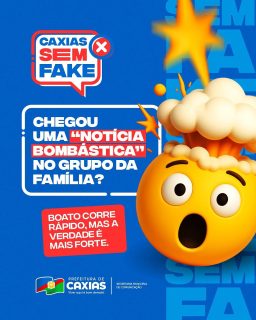 🔎✨ Confirmar o que circula nas mensagens do dia a dia é um gesto simples que faz diferença para todos.
Ao verificar a origem das informações antes de repassar, evitamos fake news, fortalecemos a transparência e contribuímos para uma sociedade mais consciente. 📲🤝
Cuidar da verdade é cuidar da nossa cidade e cada pessoa tem um papel importante nessa construção. Confira sempre os canais de comunicação oficiais da Prefeitura de Caxias antes de compartilhar qualquer notícia. 🌟
#CaxiasSemFake #CaxiasContraFakeNews #PrefeituraDeCaxias