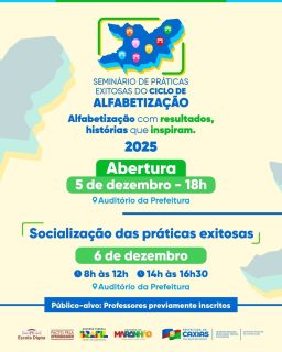 📚✨Um encontro para celebrar resultados, compartilhar experiências que transformam e destacar histórias que inspiram nossa rede a ir ainda mais longe.

Cada prática apresentada reforça o compromisso com uma alfabetização de qualidade e centrada no desenvolvimento dos nossos estudantes. 💙

#PráticasExitosas #CicloDeAlfabetização #EducaçãoCaxiense #PrefeituraDeCaxias