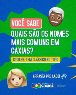 🤔👀 Você sabe quais são os nomes mais comuns em Caxias?
Eles atravessam gerações, carregam histórias e fazem parte da identidade da nossa cidade. 💙
Seu nome ou o de alguém da sua família está nessa lista? Conta pra gente! 😉💬
#NomesClássicos #OrgulhoCaxiense #PrefeituraDeCaxias