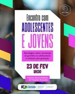 Falar sobre cuidado, responsabilidade e escolhas conscientes é essencial para que nossos jovens tenham mais oportunidades e segurança em cada etapa da vida.
Informação de qualidade transforma realidades, fortalece vínculos e abre caminhos. Participe! 🤝💜
#EncontroDeAdolescentes #ProteçãoSocial #PrefeituraDeCaxias