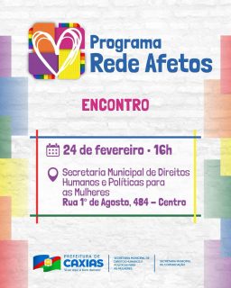 Mais um momento de escuta, acolhimento e fortalecimento da nossa rede de cuidado. 💛
O Programa Rede Afetos promove um encontro especial para dialogar, compartilhar experiências e reforçar o compromisso com o respeito e a diversidade em nosso município.
Participe, traga sua voz e venha construir esse espaço de apoio e união com a gente! 🤝
#RedeAfetos #DireitosHumanos #PrefeituraDeCaxias