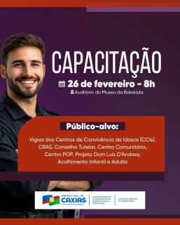 🚀💼 Formação que fortalece a nossa rede municipal!

Um momento especial de capacitação para os profissionais que estão todos os dias na linha de frente, cuidando e acolhendo a nossa população. 🤝

Participe! 🤝💙💚

#Capacitação #ProteçãoSocial #PrefeituraDeCaxias
